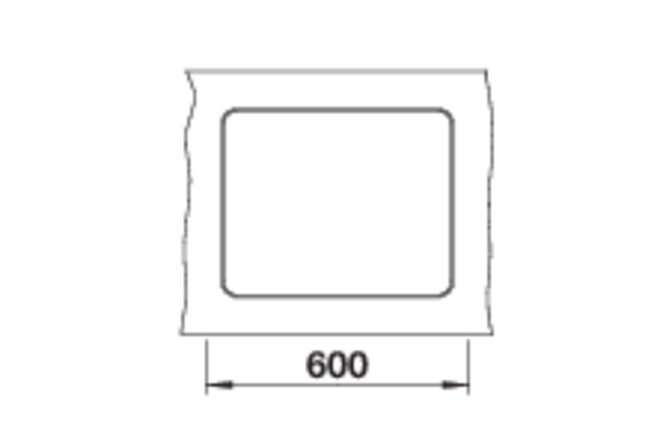 Spoelbak BLANCO 526349 Etagon 500-F Silgranit Zwart