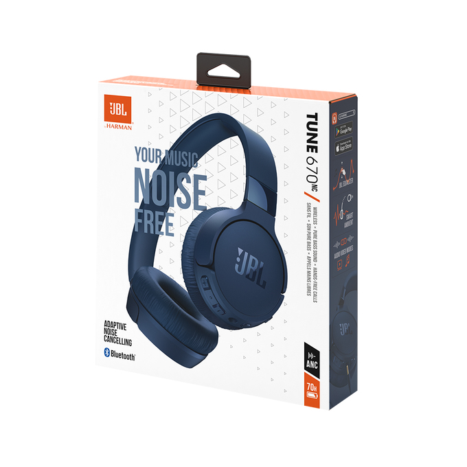 Hoofdtelefoon JBL Tune 670 NC blauw