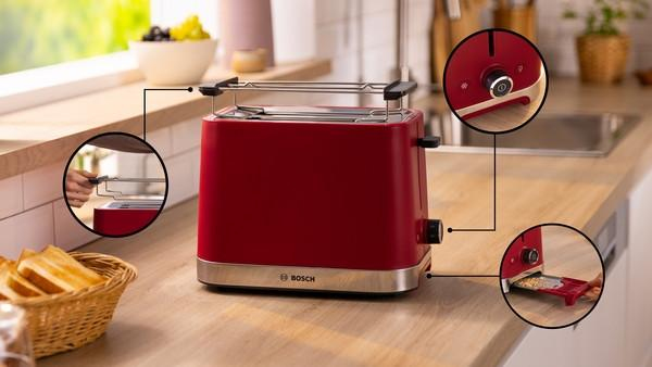 Broodrooster BOSCH TAT4M224 MyMoment Rood