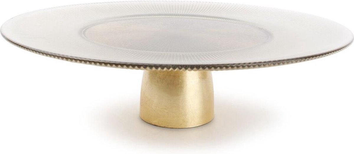 Taartplateau BonBistro 800057 Glint 33xH10cm goud