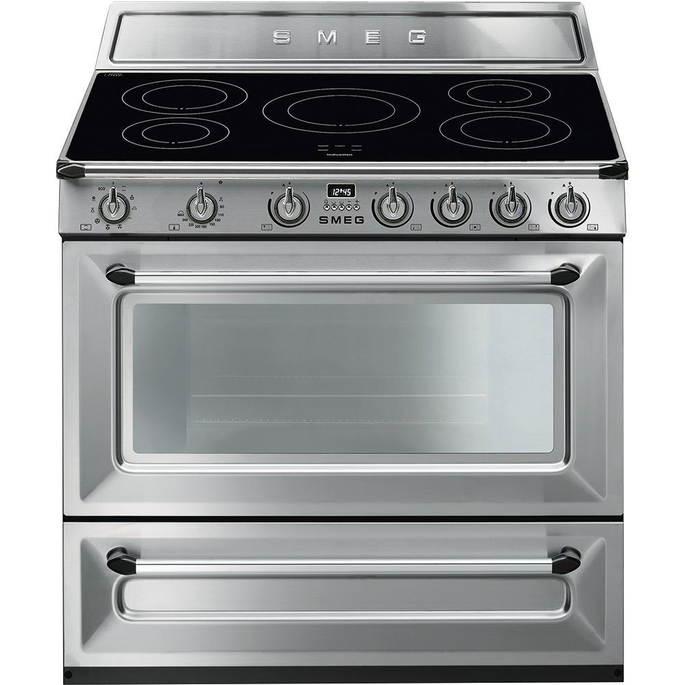 Smeg TR90IX9 four et cuisinière Electrique Plaque avec zone à induction Acier inoxydable A