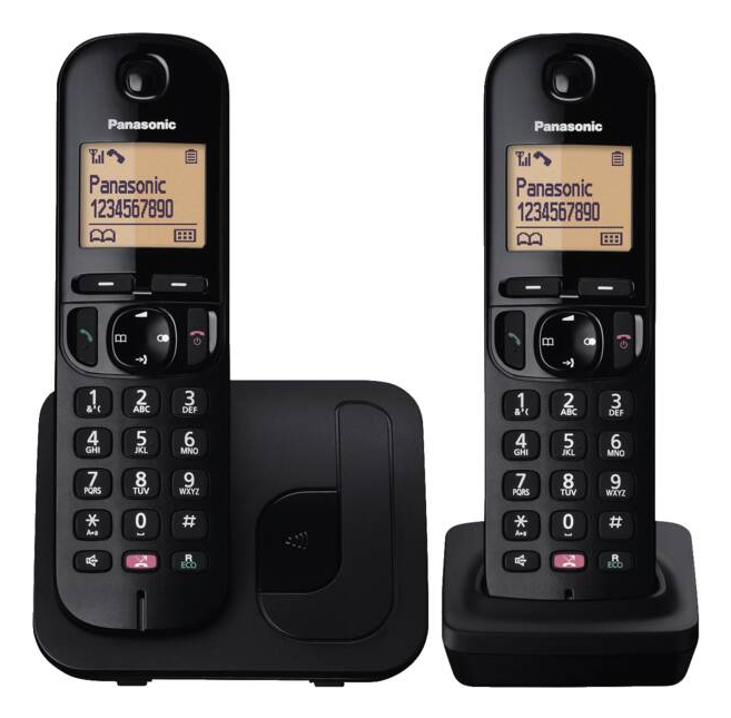 Telefoon Panasonic Dect KX-TGC252NLB Duo Black