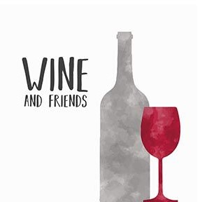 Papieren servetten PPD 1253304 Wine Friends / 25x25cm