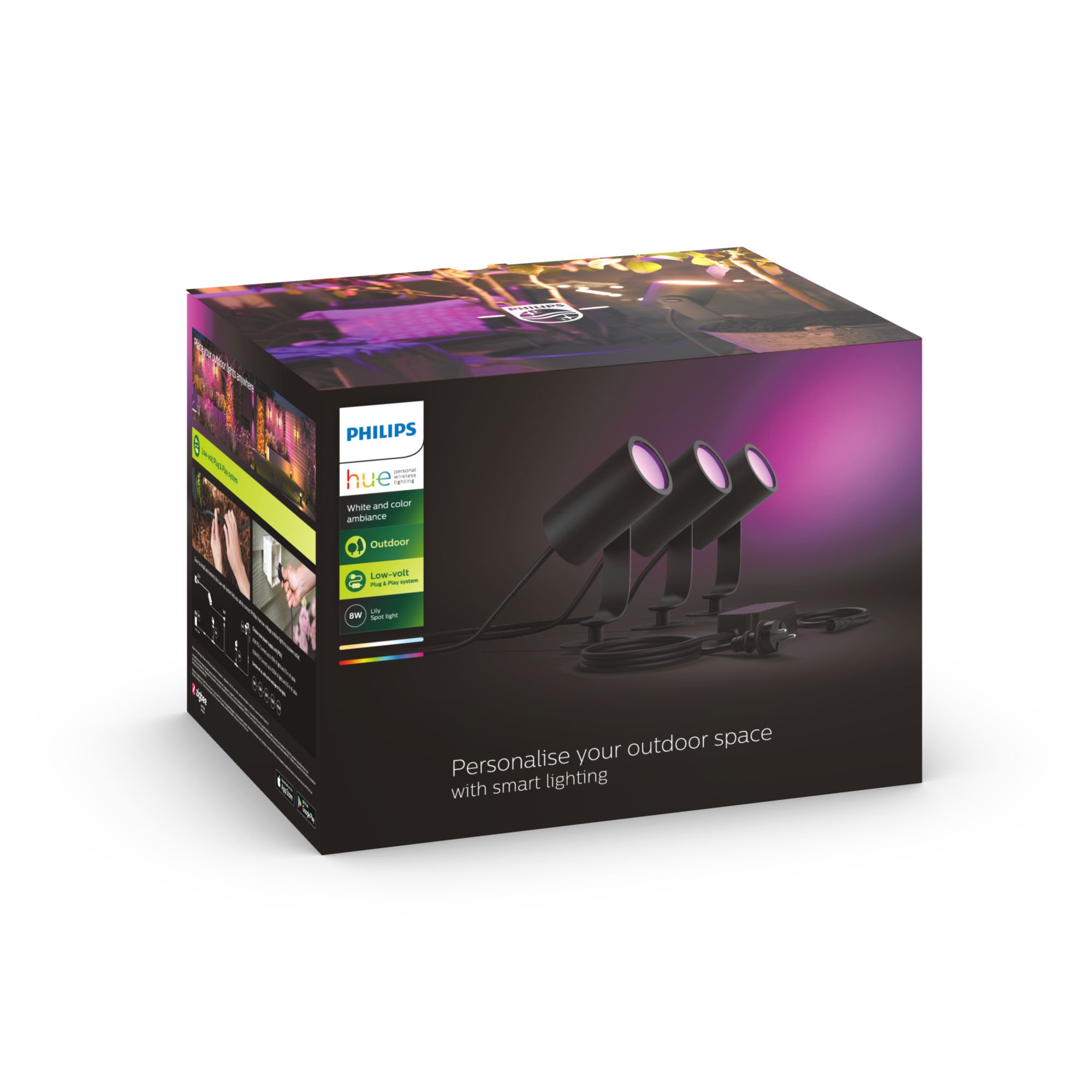 Outdoor PHILIPS HUE Lily Spot 3x
