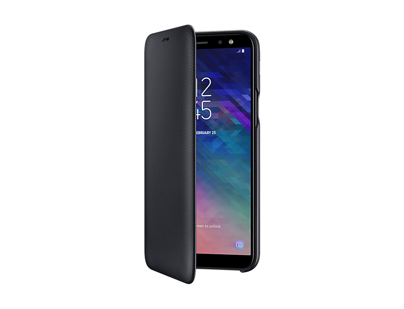 Sac (TEL) Samsung Samsung A6 2017 Wallet Cover Black