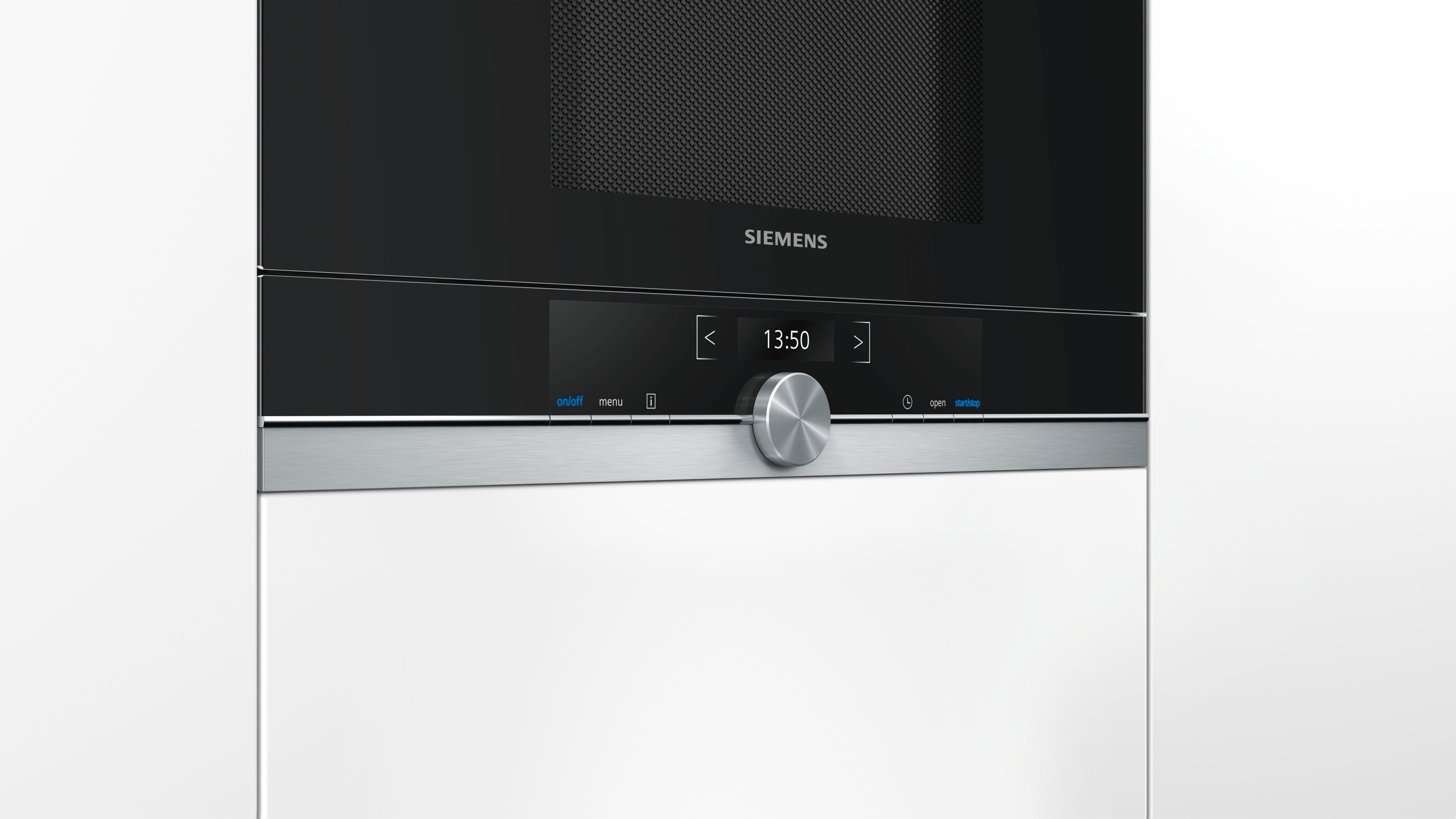 Siemens BE634LGS1 micro-onde Intégré 21 L 900 W Noir, Argent