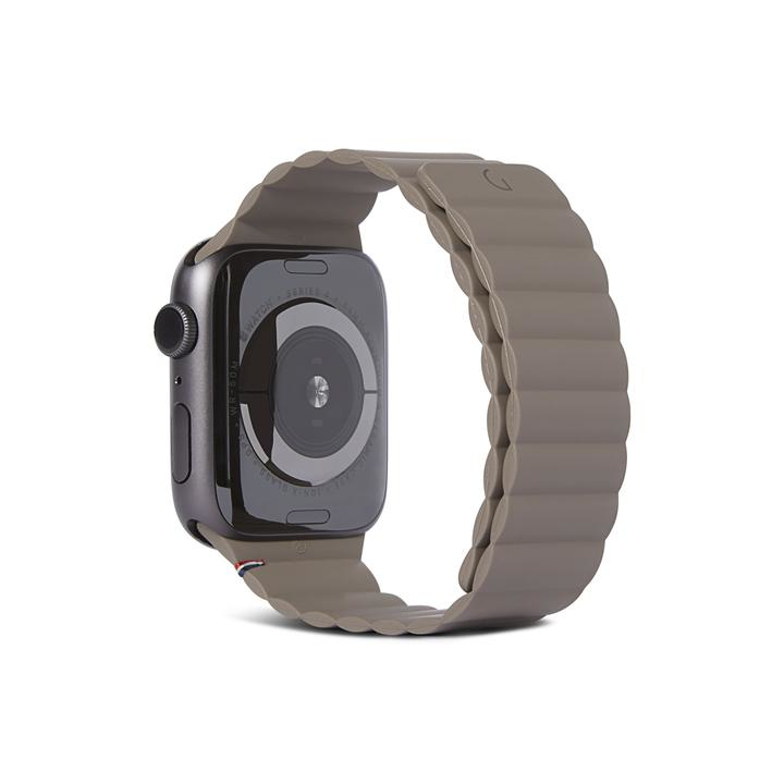 Decoded Apple watch 44mm/42mm, leather magnetic traction strap, dark taupe