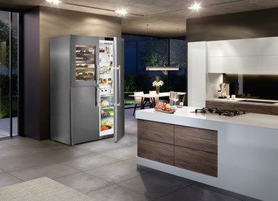 Liebherr SBSes 8486 PremiumPlus frigo américain Pose libre 645 L Acier inoxydable
