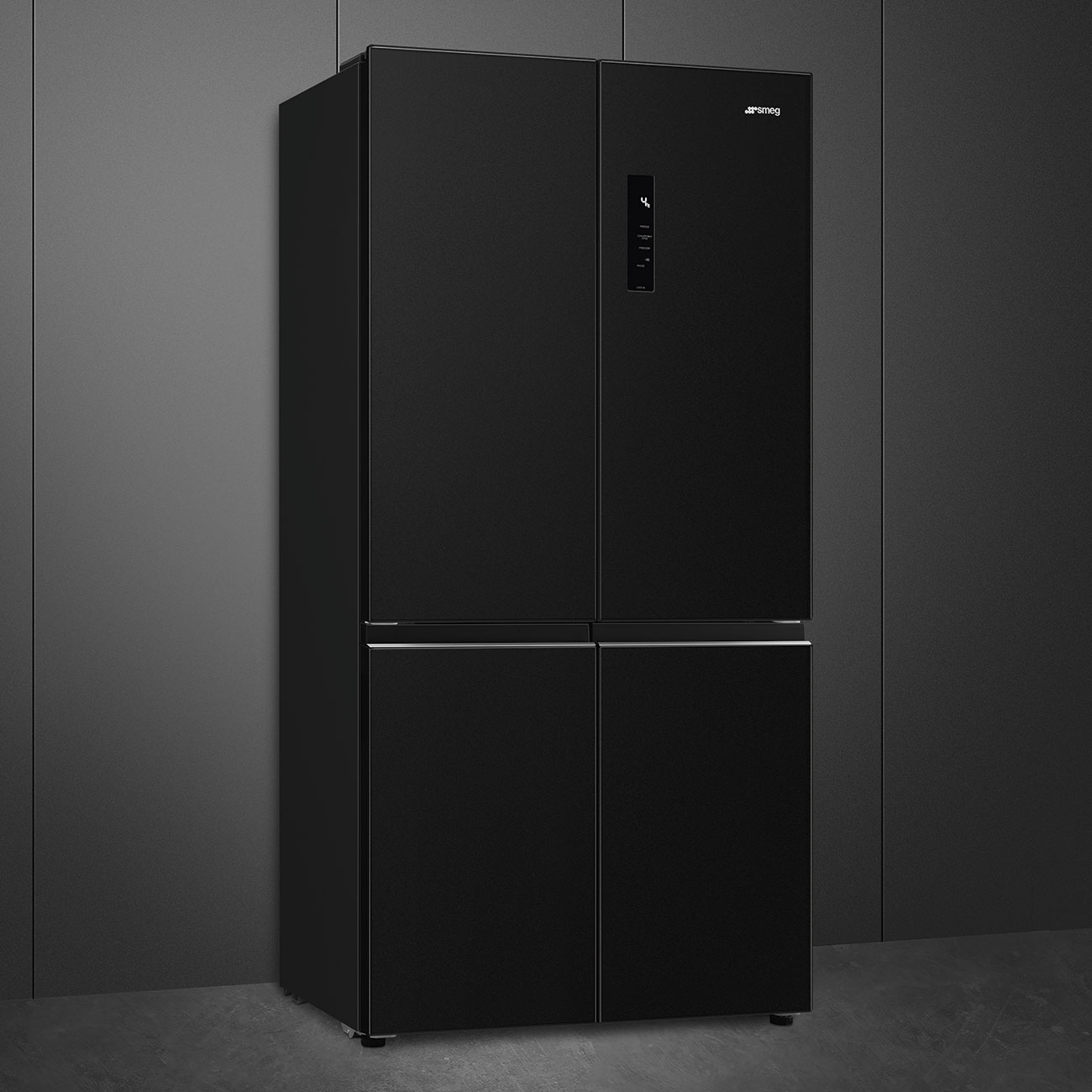 Smeg FQI60KD amerikaanse koelkast Vrijstaand 522 l D Zwart
