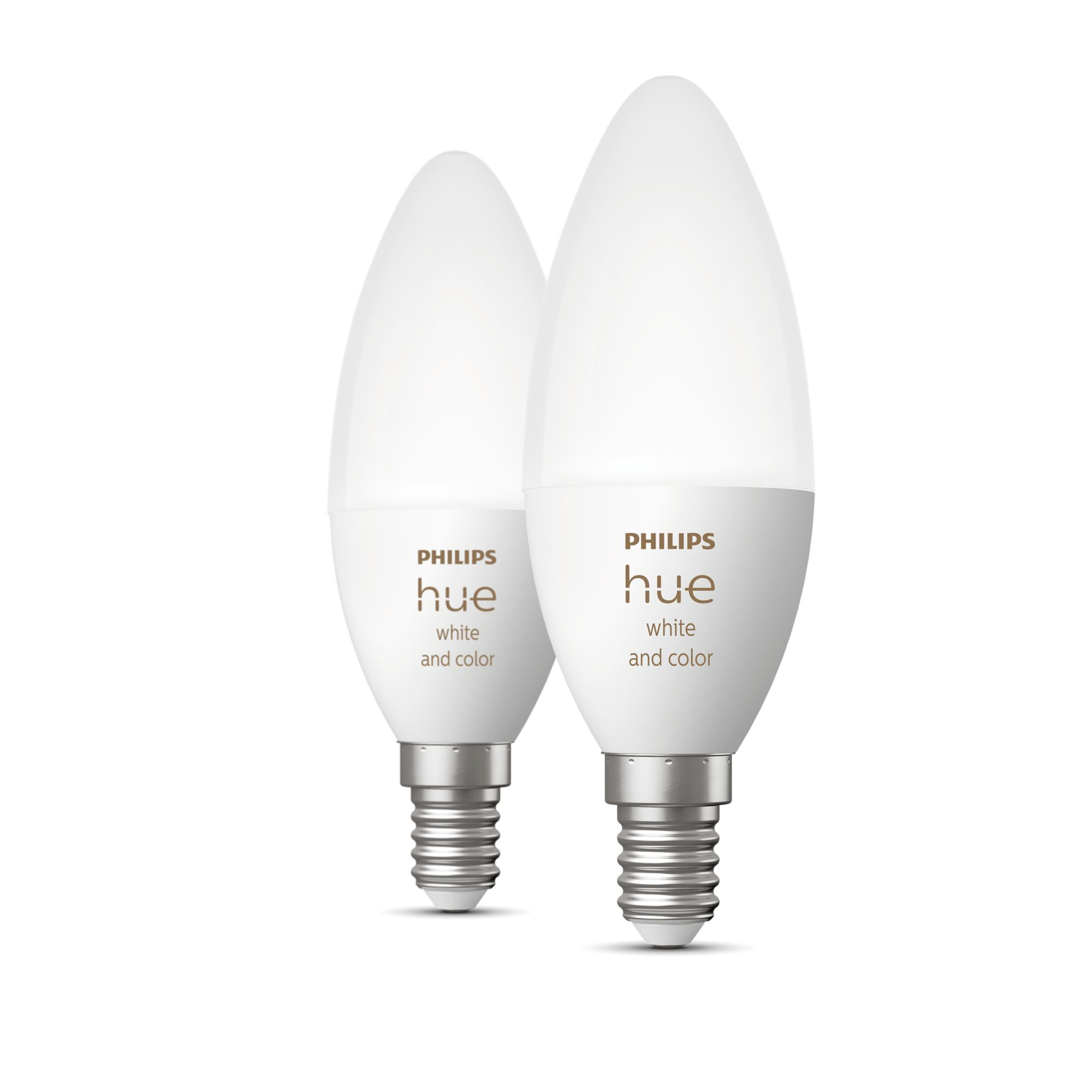 Lamp PHILIPS HUE White Color Ambiance E14 2x