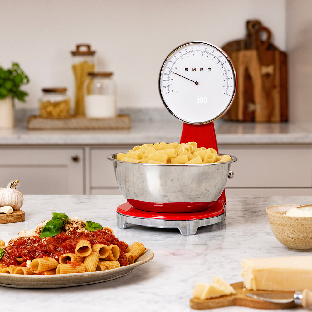 Keukenweegschaal SMEG KSF01RDWW / rood
