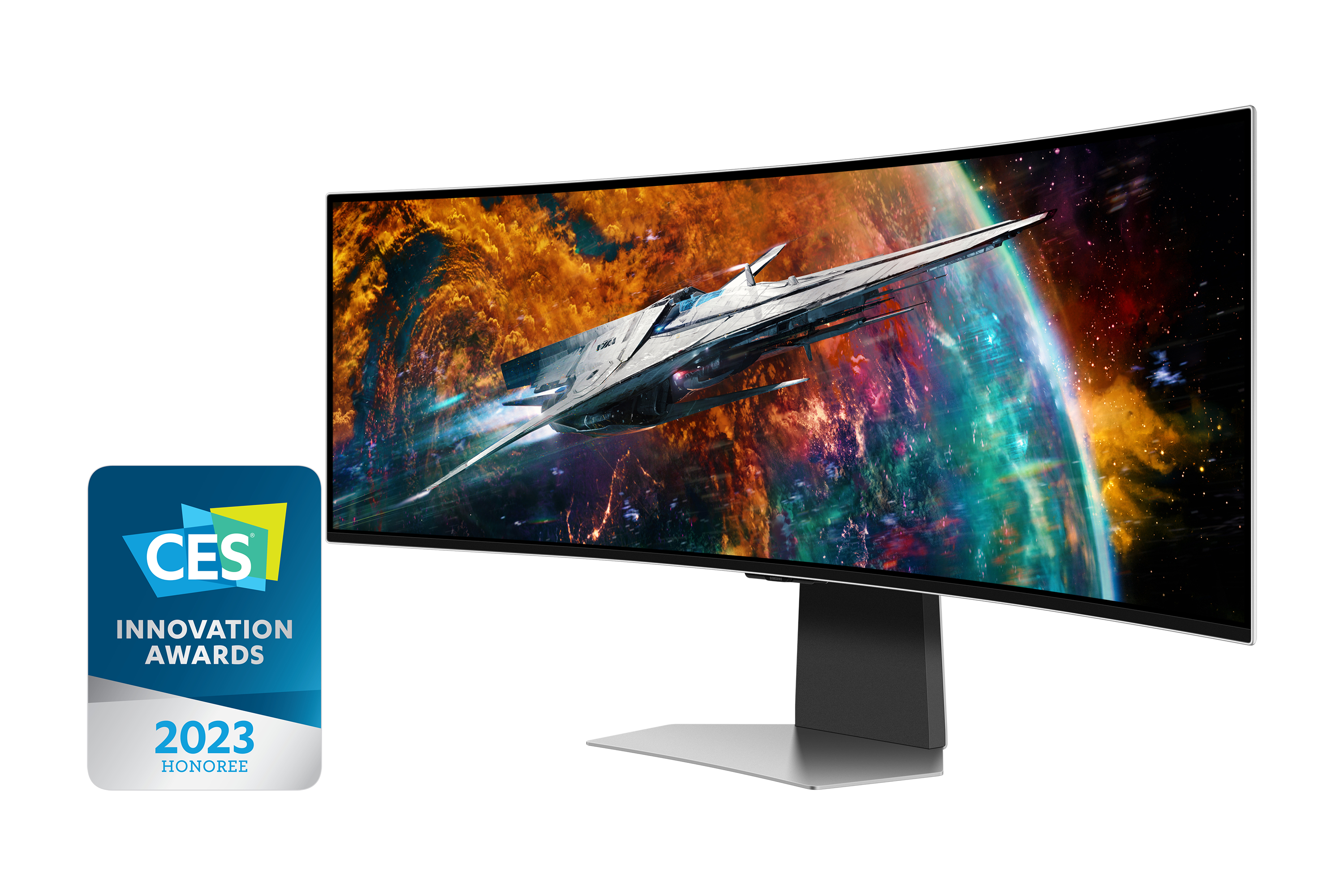 Monitor SAMSUNG ODYSSEY OLED G9 49' Curved G95SC UWQHD 240Hz Zilver