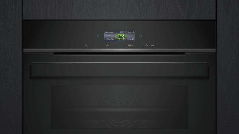 Siemens iQ700 CB974GKB1 four 47 L 2900 W Noir, Acier inoxydable