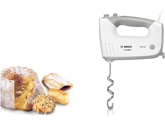 HandMixer BOSCH MFQ36470 Wit & Lichtgrijs 450W