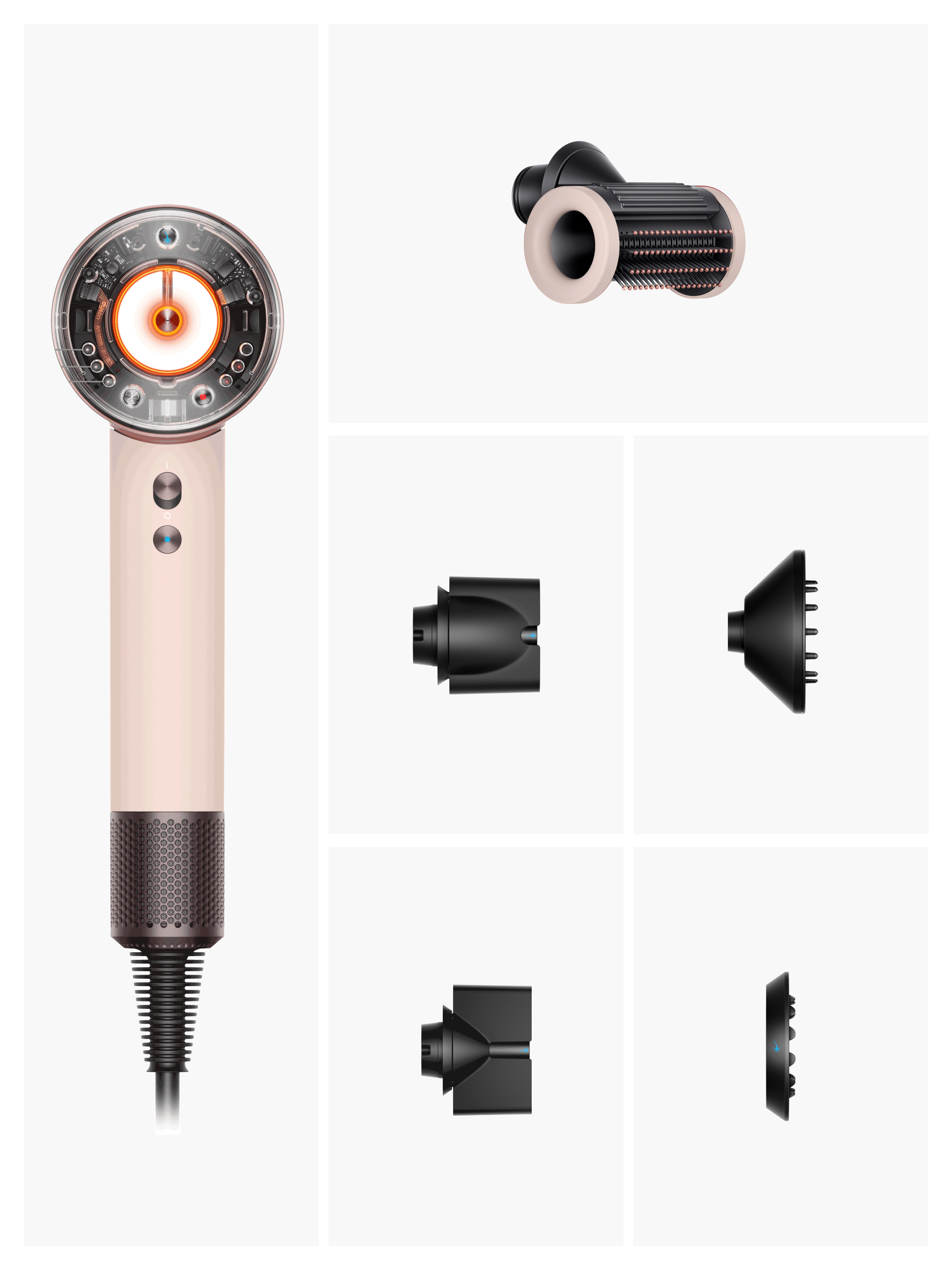 Haardroger DYSON 113407-01 Supersonic Nural / Straight & Wavy / Ceramic Pink