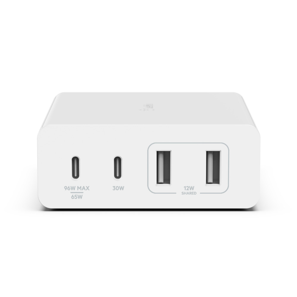 Oplader Belkin 108W GAN 2 X USB-C 30W & 96W 2 X USB-A 12W