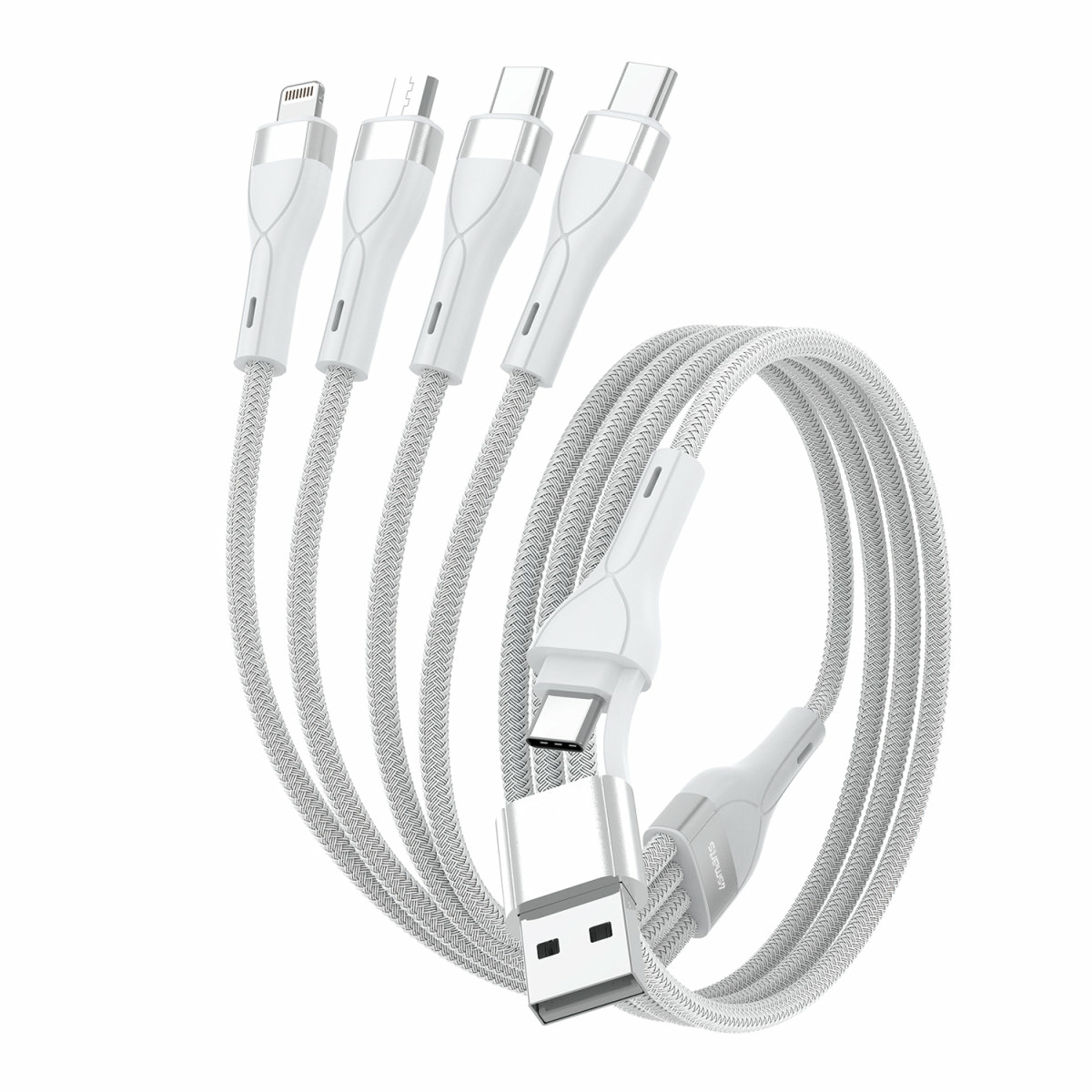 Laadadapter 4Smarts Charger PD Plug Dual 45W GaN 2xC White