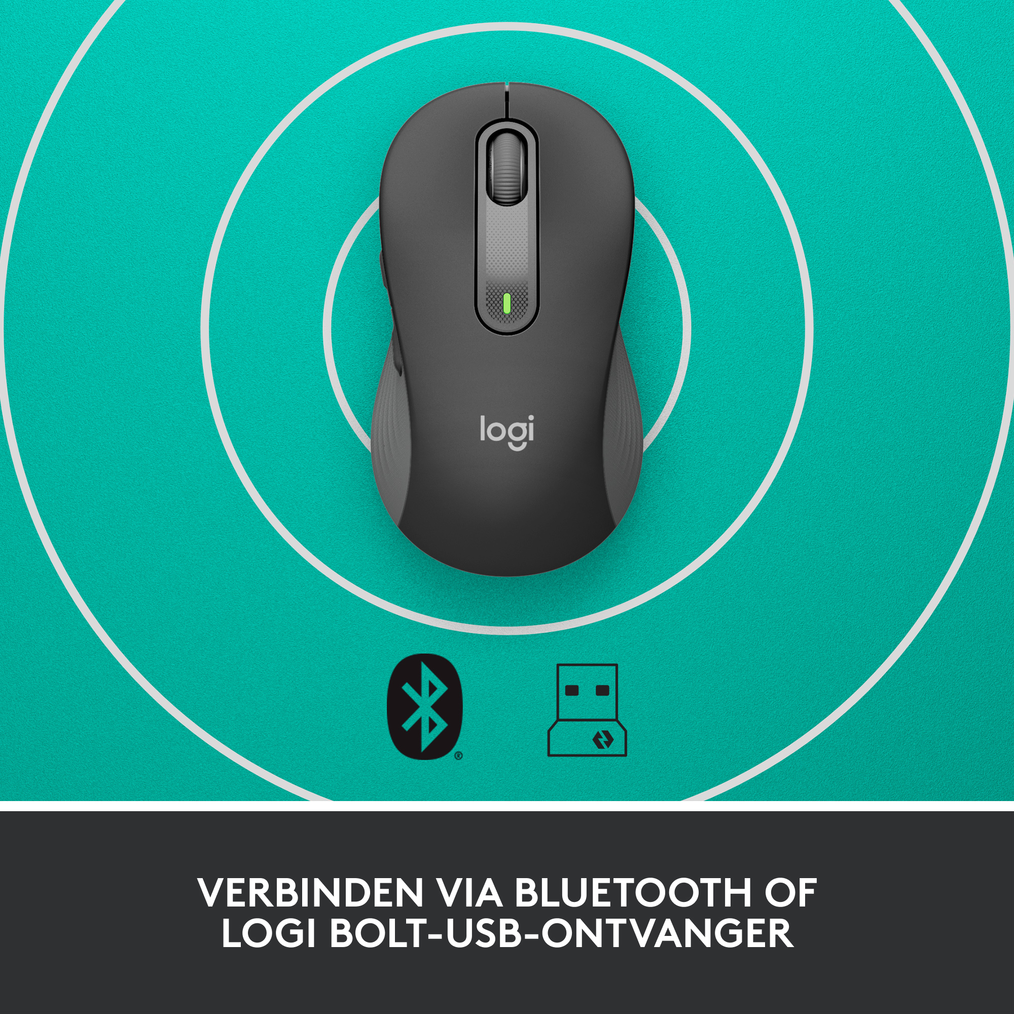 Draadloze Muis Logitech M650 Medium R Signature Graphite