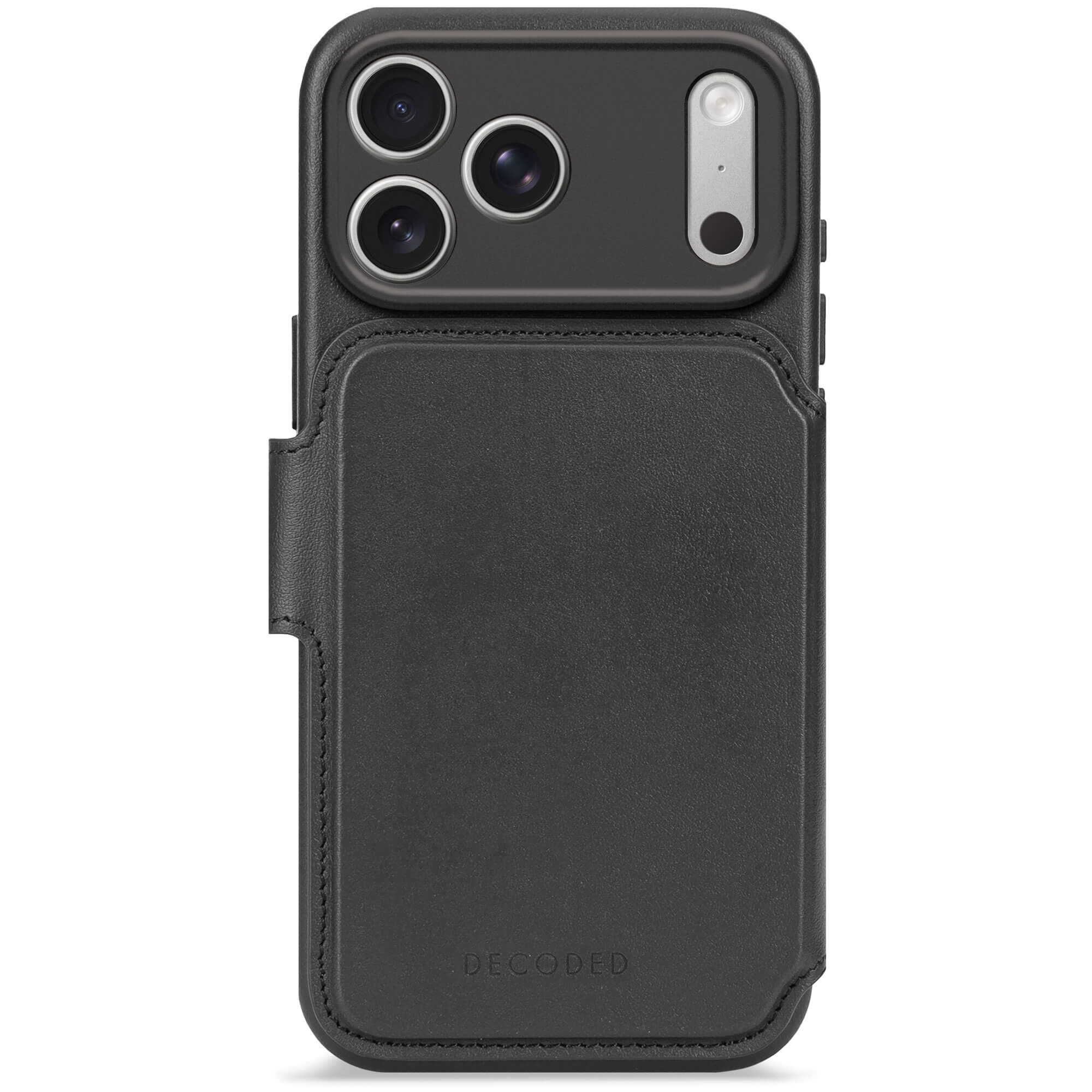 Decoded Leather Detachable Wallet Apple iPhone 18 Pro / 17 Pro Black