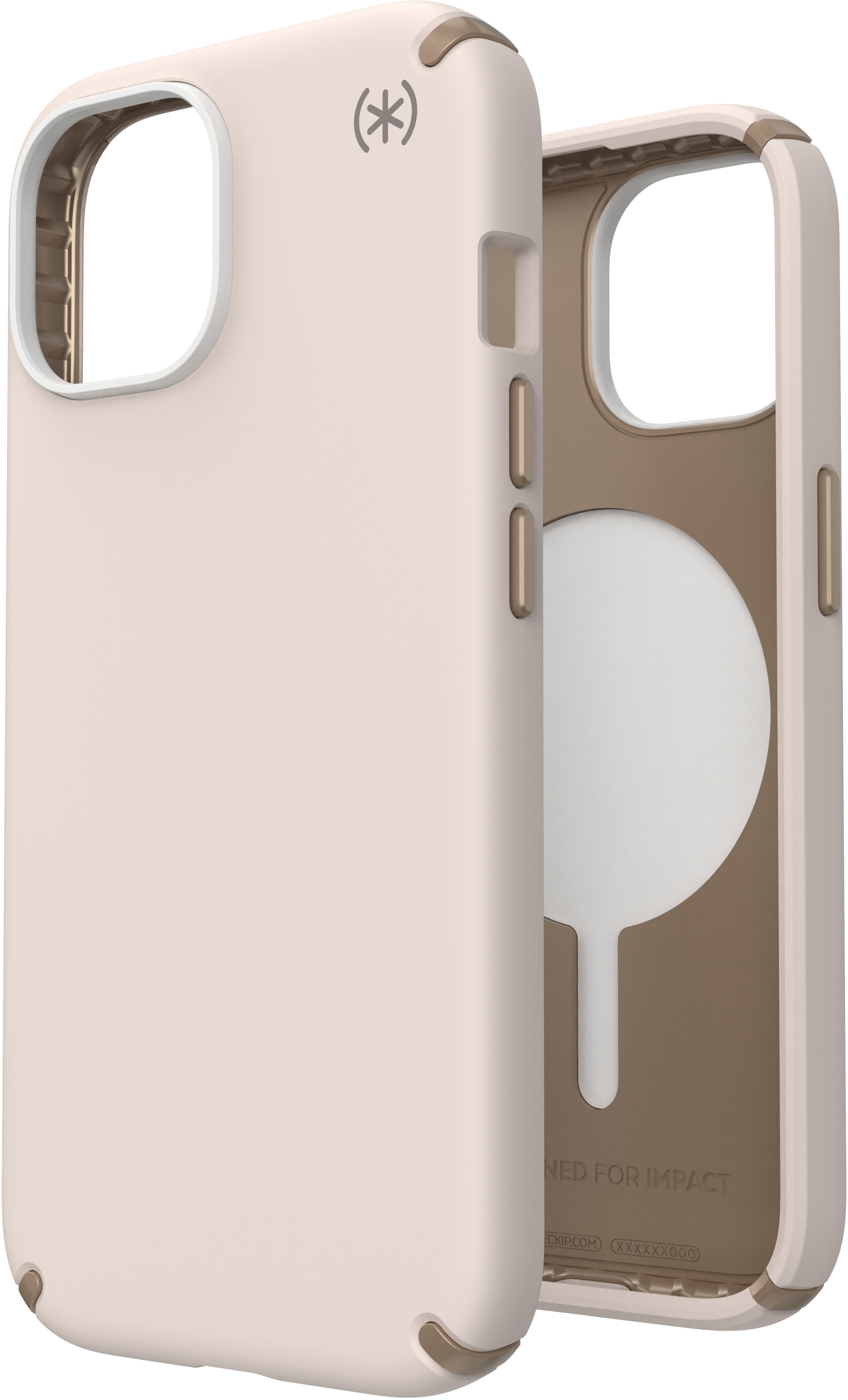 Speck Presidio2 Pro + MS Apple iPhone 16e/15/14/13 Bleached Bone - with Microban
