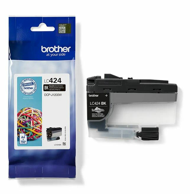 Inktpatroon BROTHER LC-424BK Black