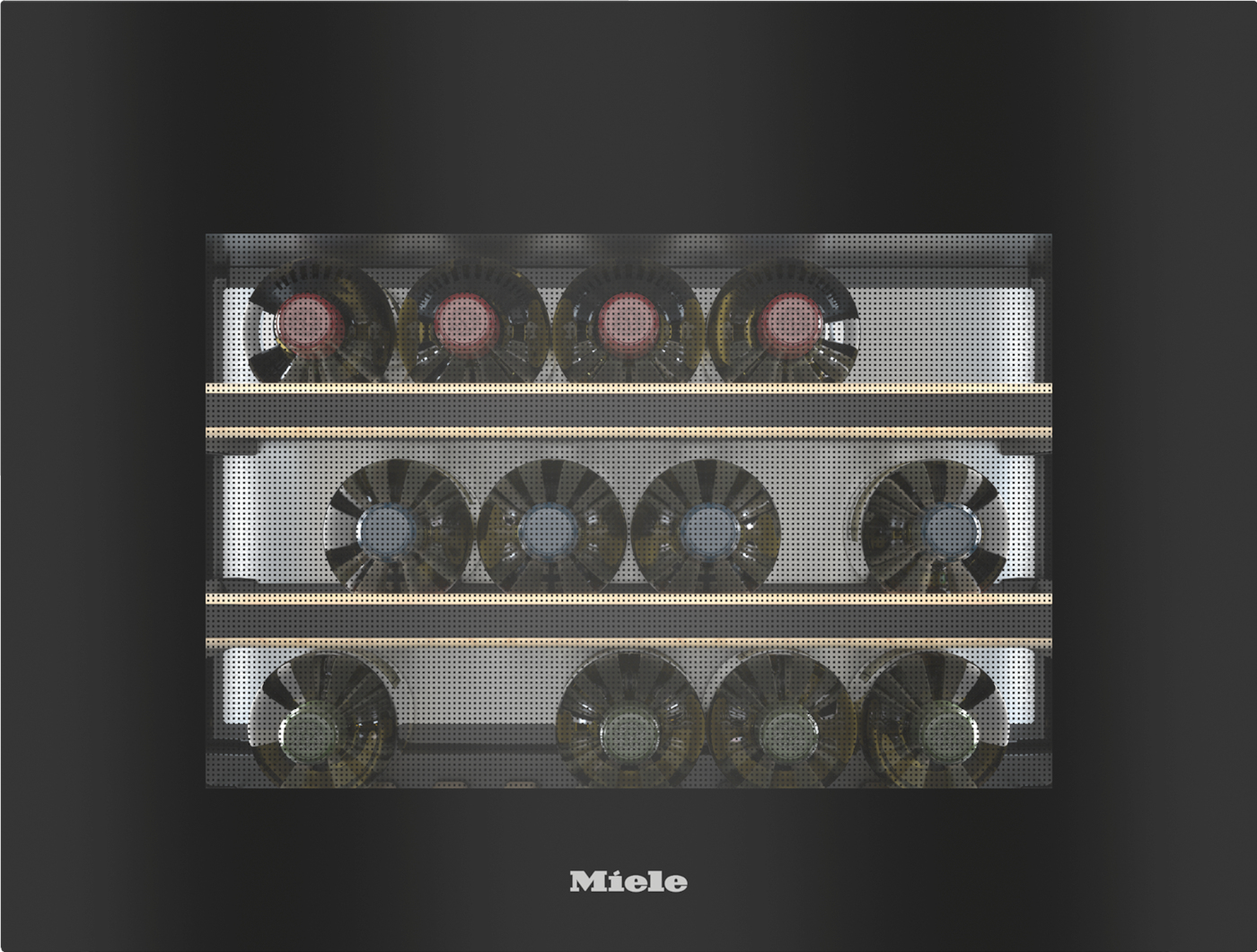 Miele 11186580 wijnkoeler Ingebouwd Zwart 18 fles(sen)