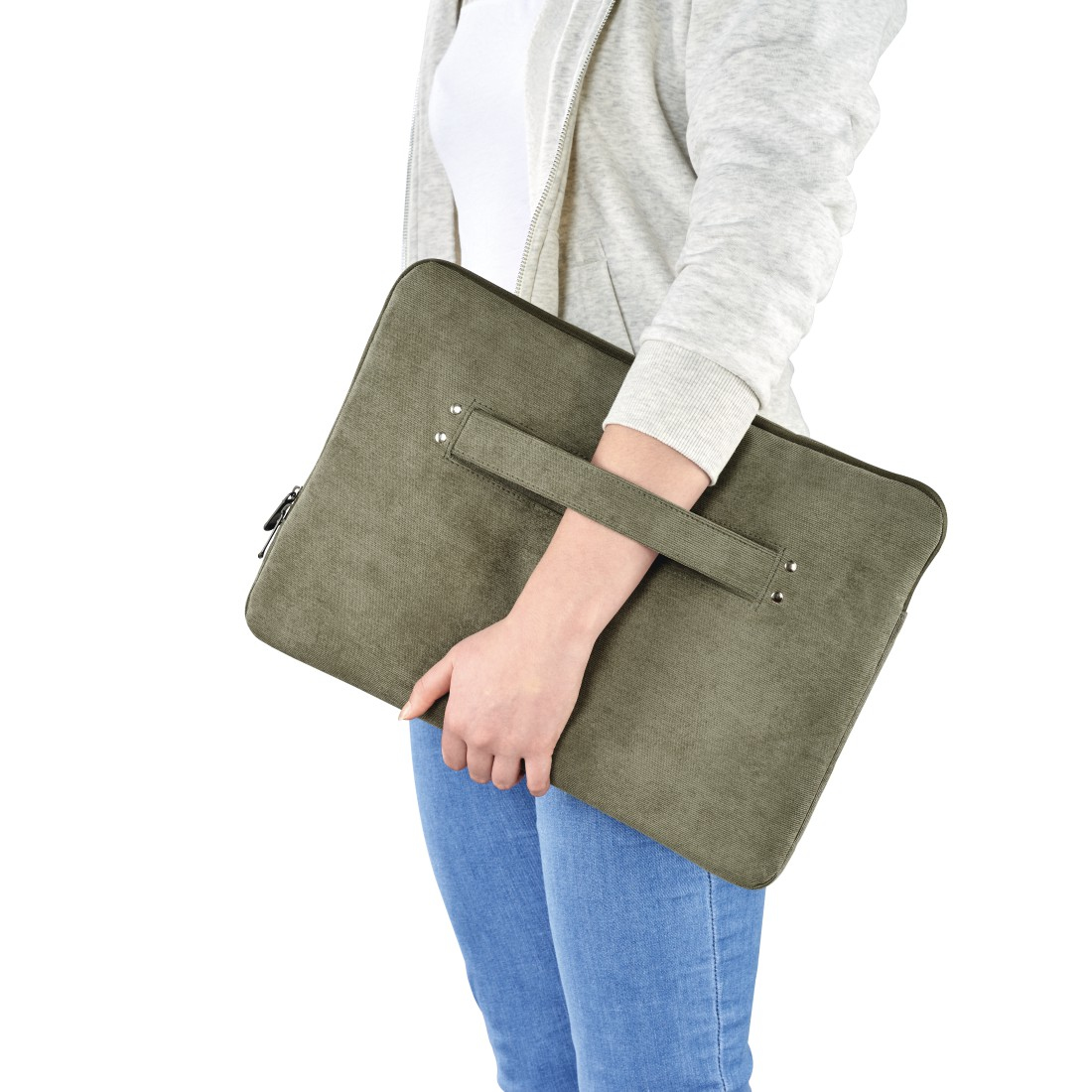 Tas Hama Sleeve Cali 13,3" 14,1" olijf