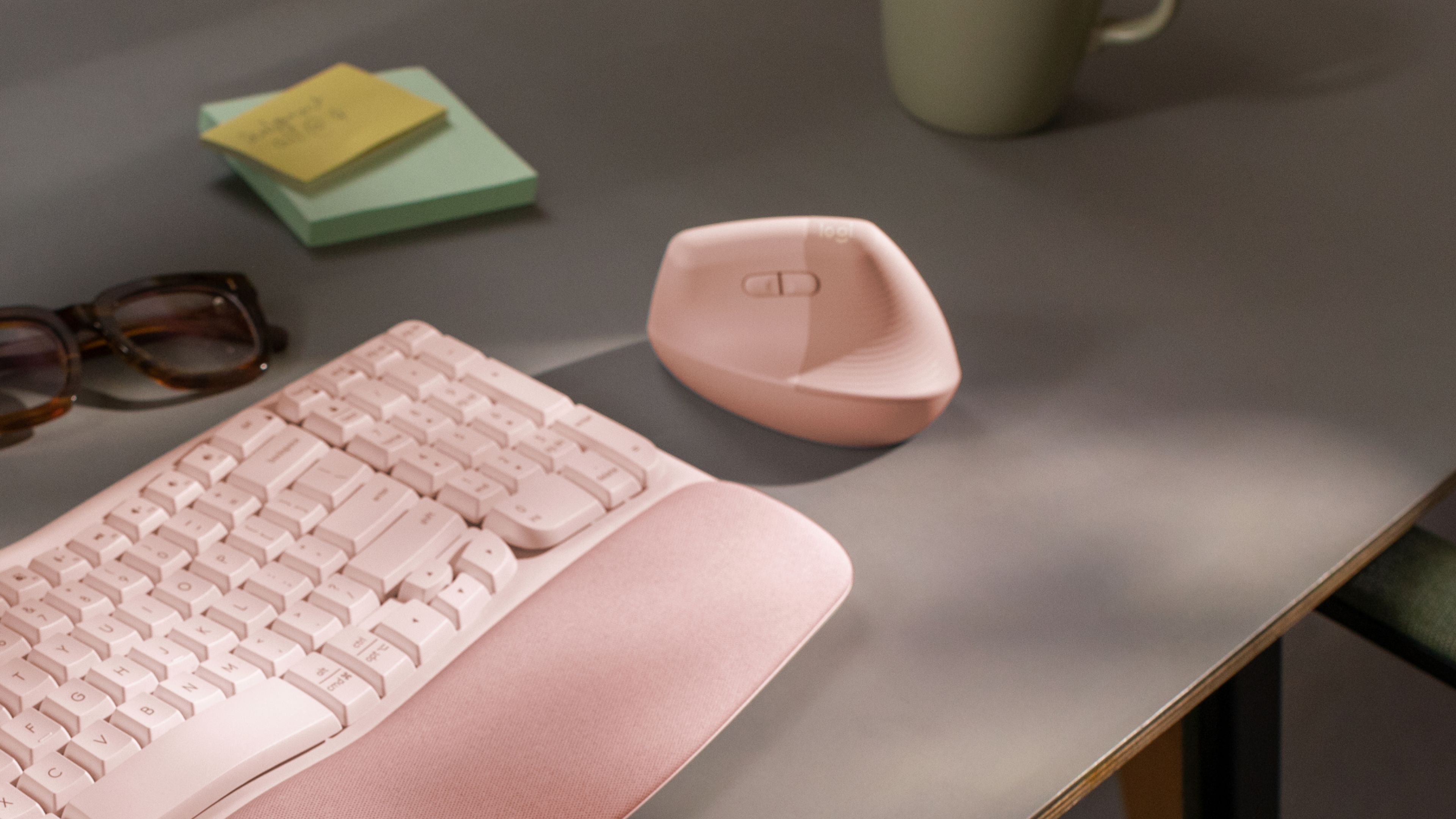 Draadloze Muis Logitech Lift R Ergo Rose