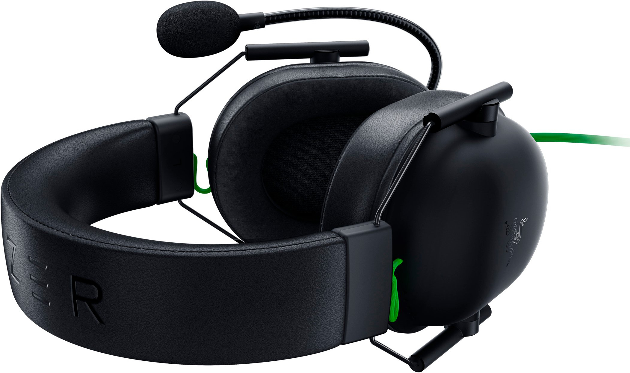 Razer Blackshark V2 X Headset Bedraad Hoofdband Gamen Zwart, Groen