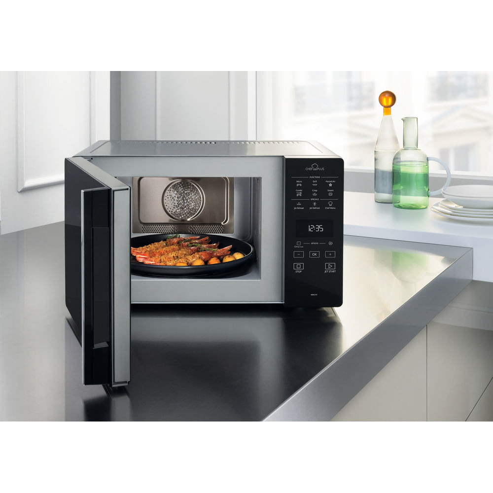 Whirlpool Chef Plus MCP 349 SL Comptoir Micro-onde combiné 25 L 800 W Argent