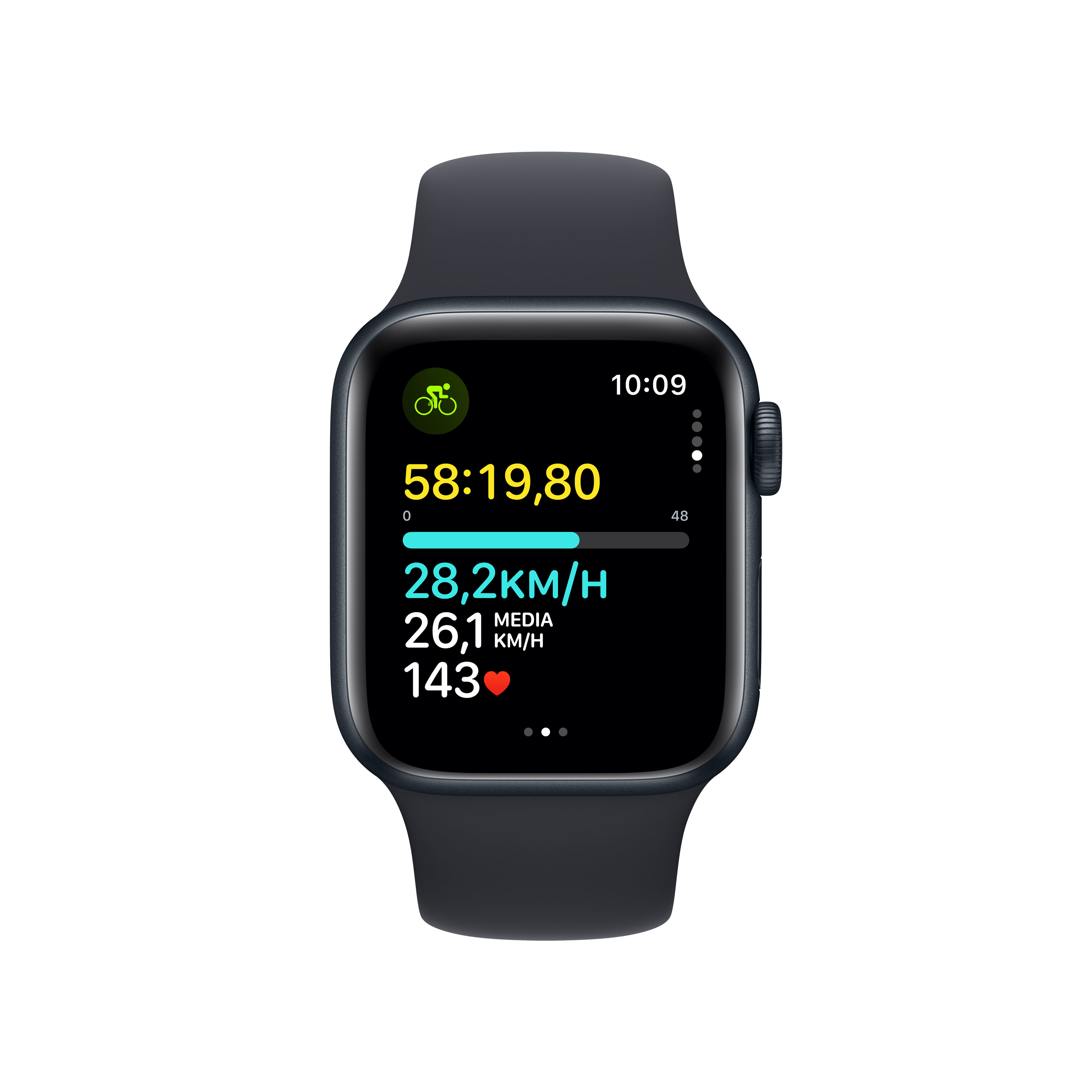 Apple Watch SE OLED 40 mm Digitaal 324 x 394 Pixels Touchscreen 4G Zwart Wifi GPS