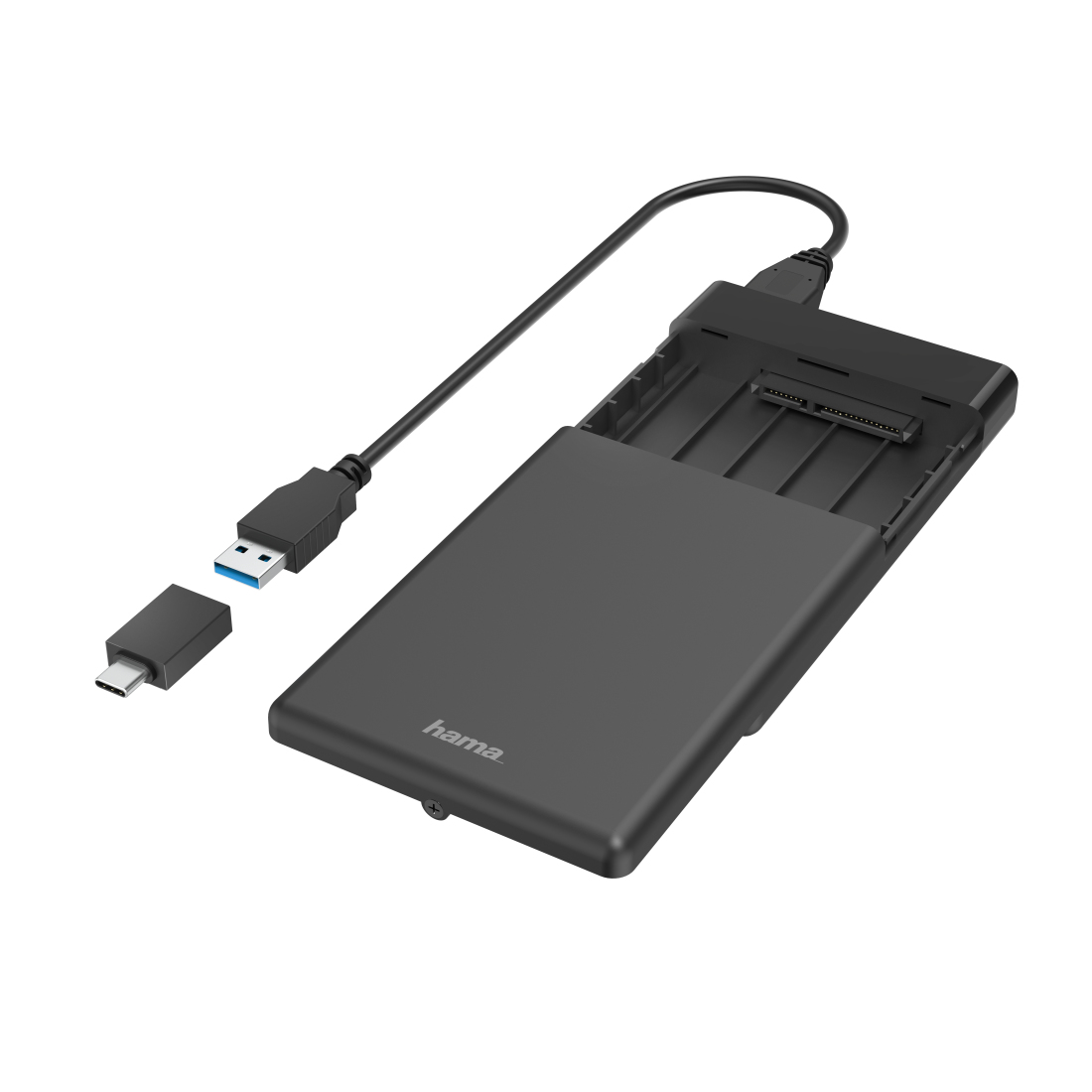 USB-behuizing voor harde schijf voor 2,5  SSD- en HDD-harde