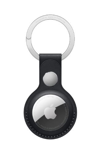 Apple AirTag Leather Key Ring Midnight