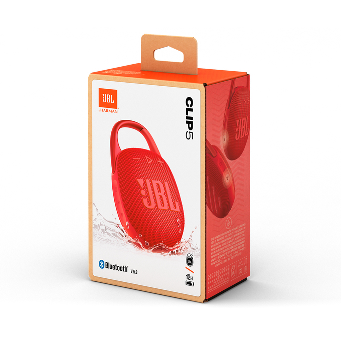 JBL BLUETOOTH SPEAKER CLIP 5 RED