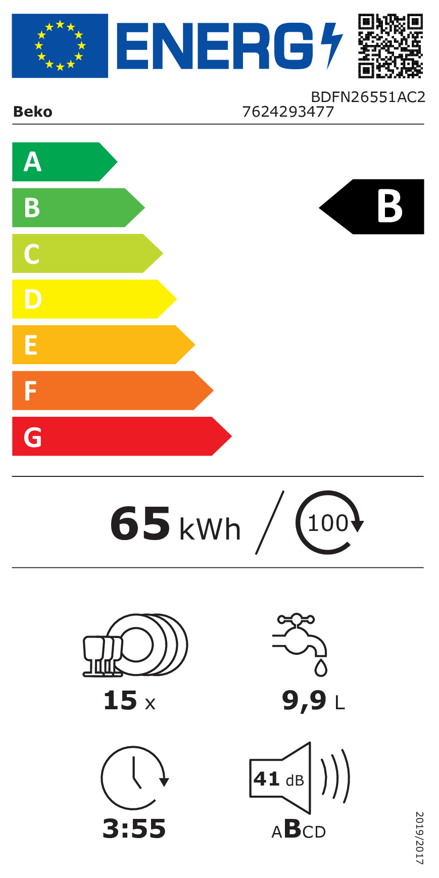Beko lave-vaisselle BDFN26551AC2