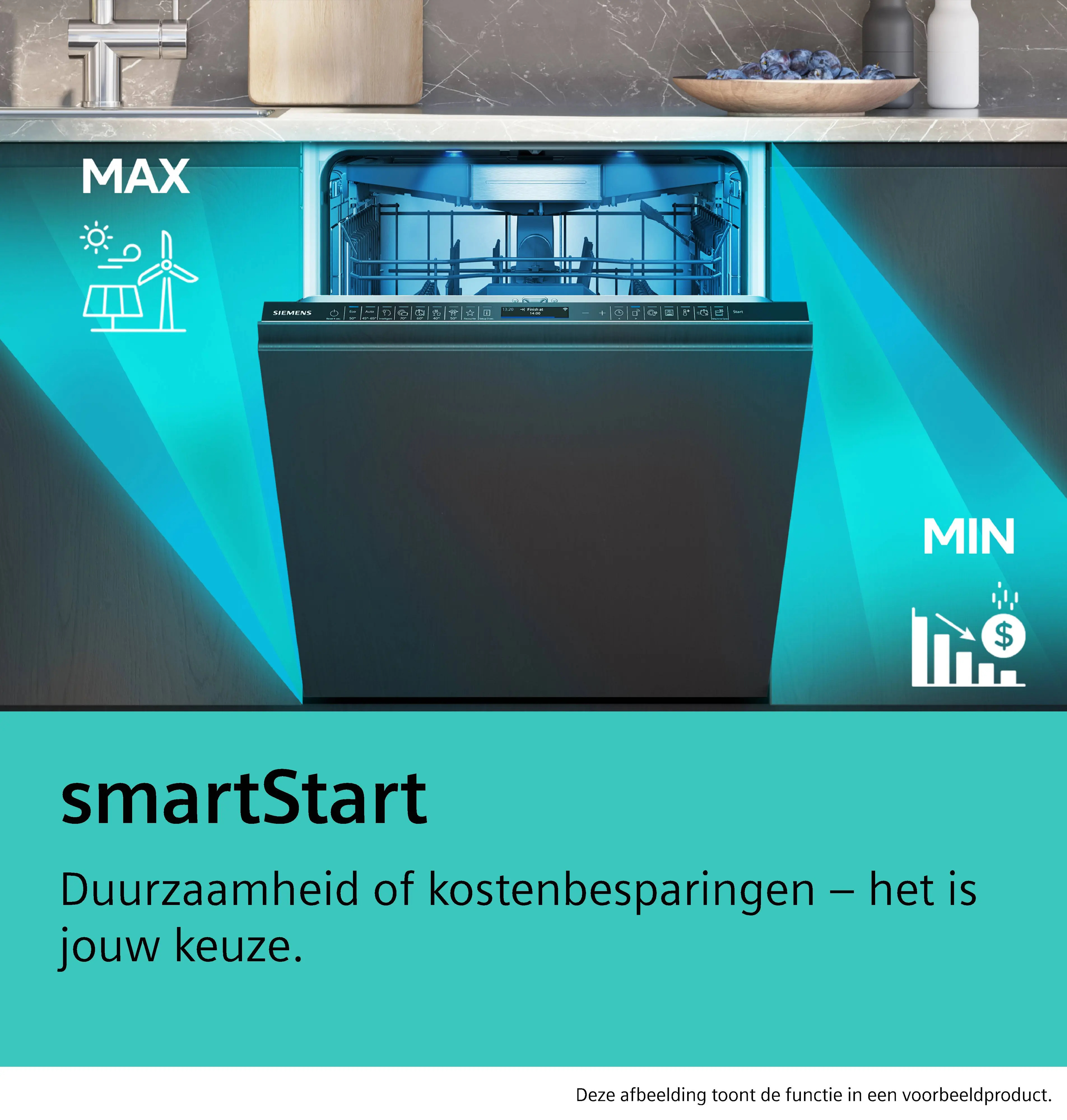 Vaatwasser BI SIEMENS SN53ES25CE iQ300 ExtraKlasse / A / HI /  42dB / besteklade / geborsteld staal