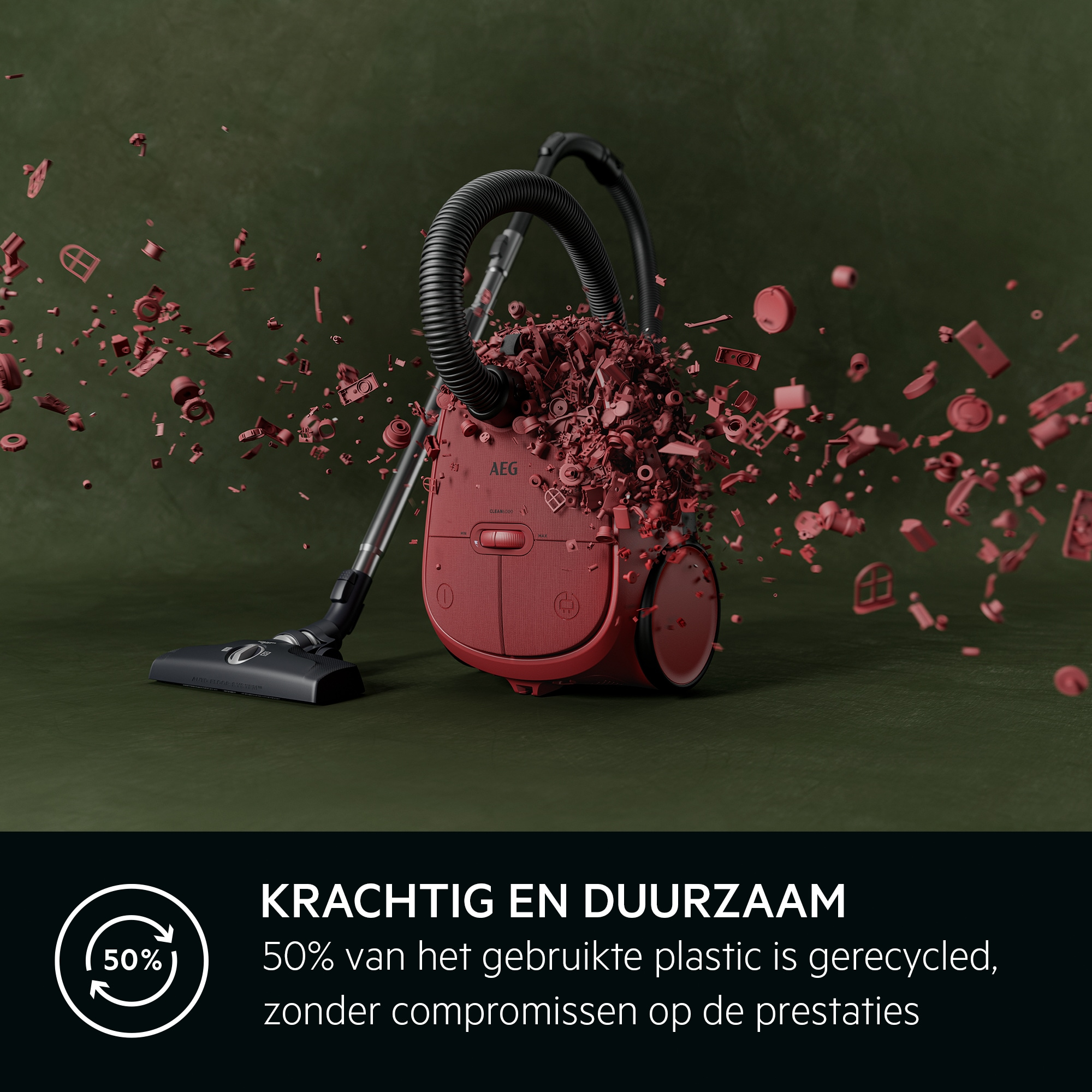 Stofzuiger met zak AEG AB61C3CR Clean 6000