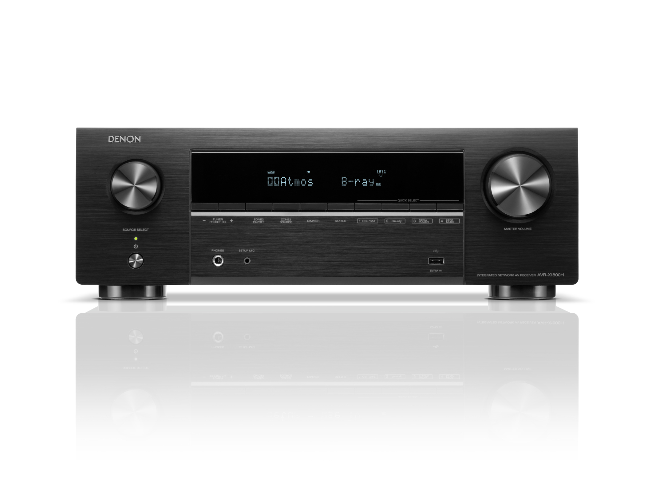AV Receiver Denon AVR-X1800HDAB zwart