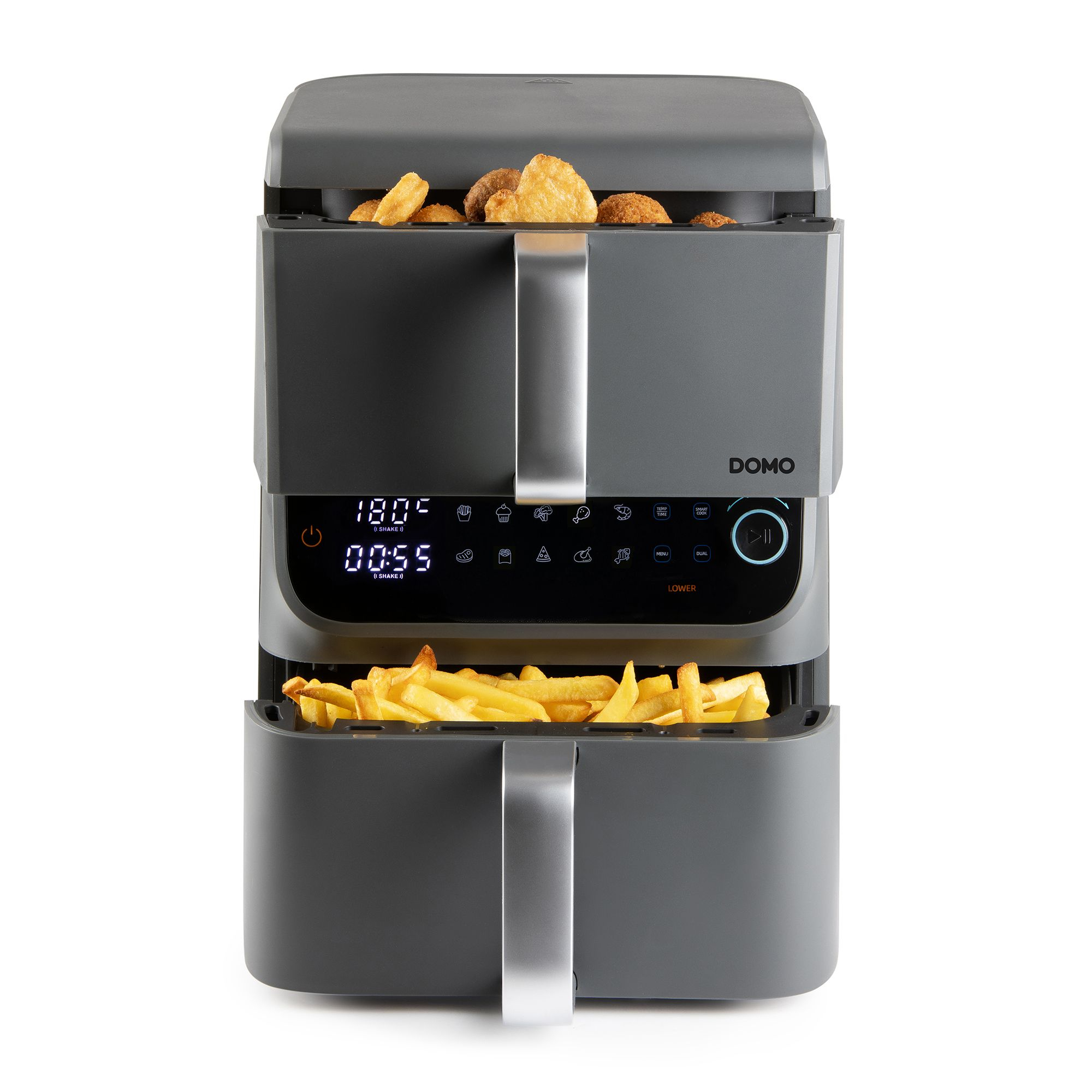 Heteluchtfriteuse Domo DO549FR dubbel verticaal