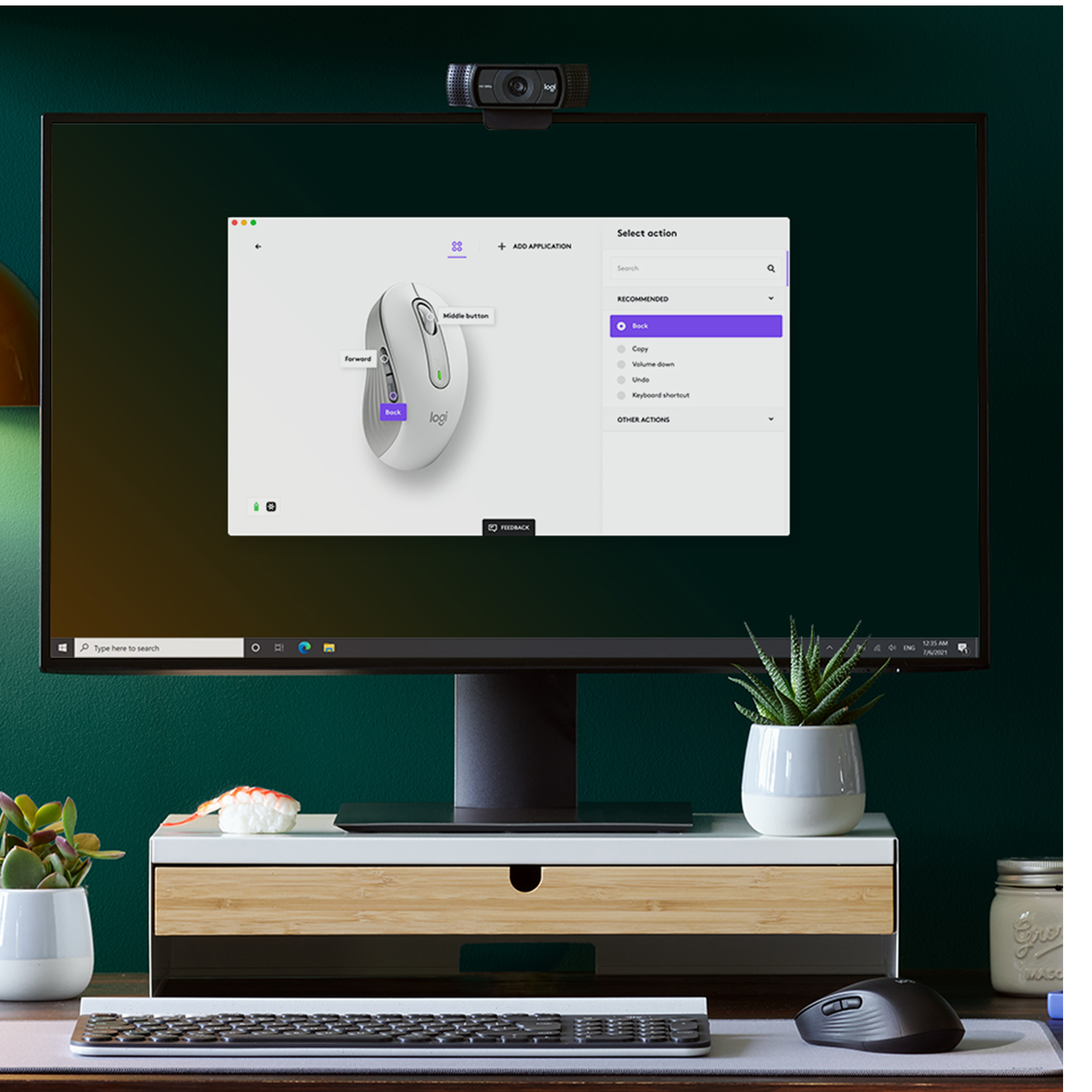Draadloze Muis Logitech M650 Medium R Signature White