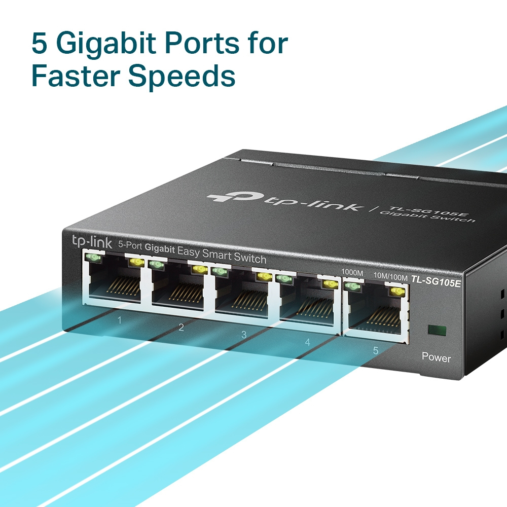 TP-LINK TL-SG105E 5P GB SMART SWITCH