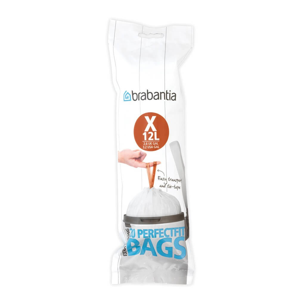 Afvalzak BRABANTIA 116728 PerfectFit X 10-12L 20pcs