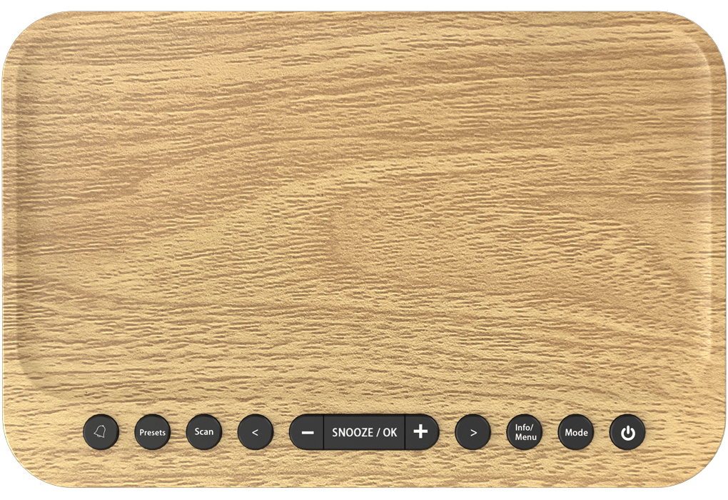 Wekkerradio KENWOOD CR-ST40DAB hout/groen