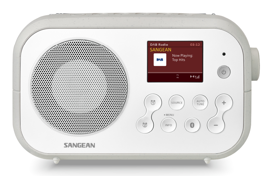 DAB+ radio SANGEAN Traveller 420 grijs/wit