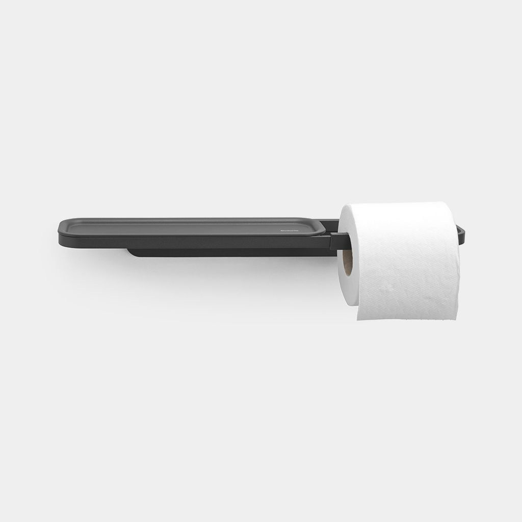 Toiletrolhouder met plankje BRABANTIA 303128 Mindset Grey