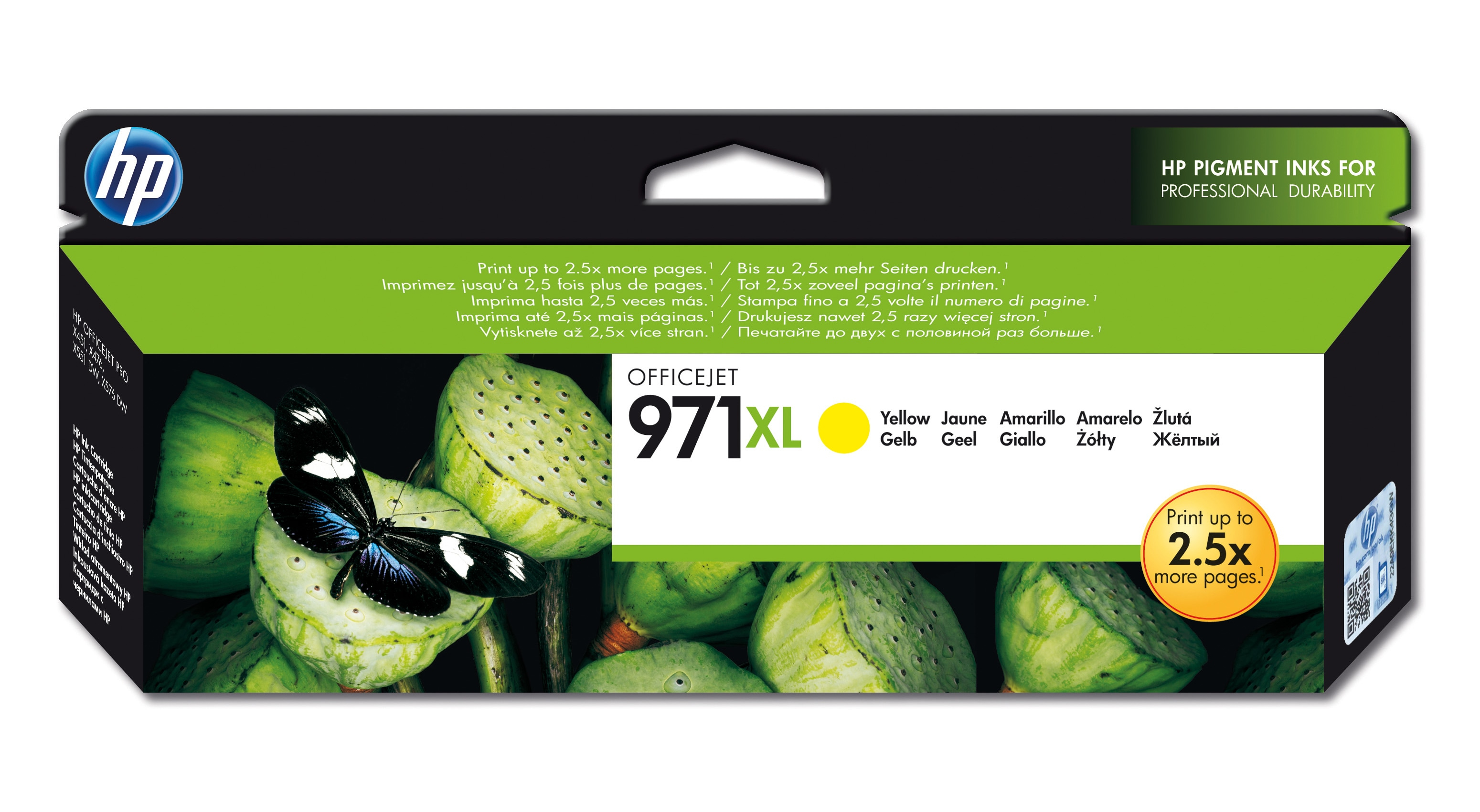 Inktpatroon HP 971XL Yellow