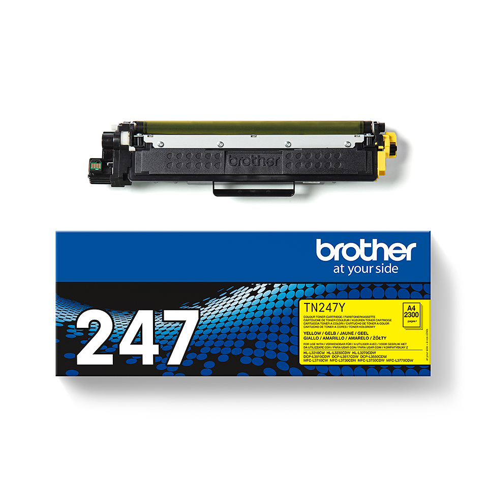 Toner BROTHER TN247Y Geel 2.300 pagina's