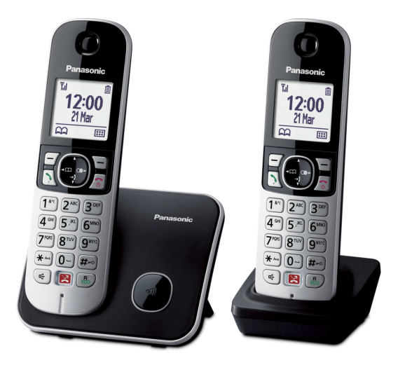 Telefoon PANASONIC DECT KXTG6852NLB Duo BLACK
