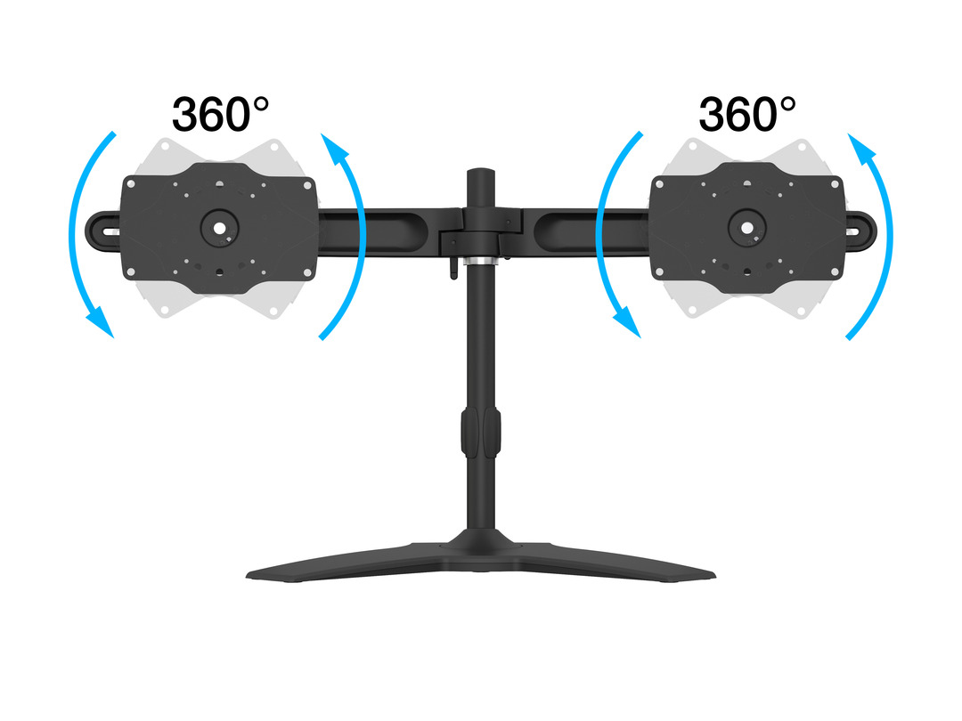Monitorsteun MULTIBRACKETS dual stand zwart