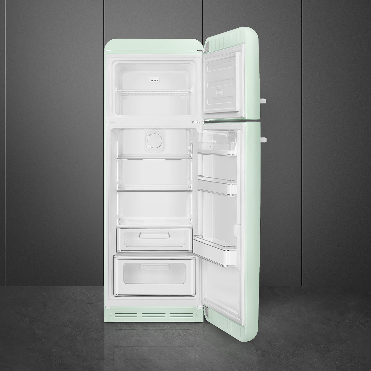 Combi-Koelkast SMEG FAB30RPG6 50's Style / C / 222L+72L / 172cm / pastelgroen